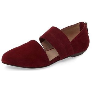 Comfy Pointed Toe Suede Mary Jane D’Orsay Flats